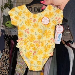 Carter's Yellow Floral Baby Swim